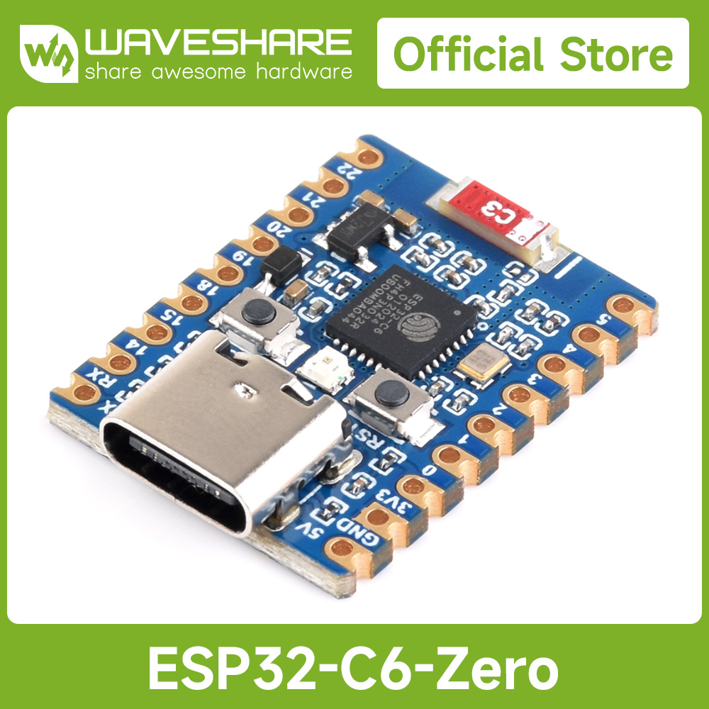 Espressif Esp32 - Waveshare ESP32-C6 미니 개발 보드, ESP32-C6FH4