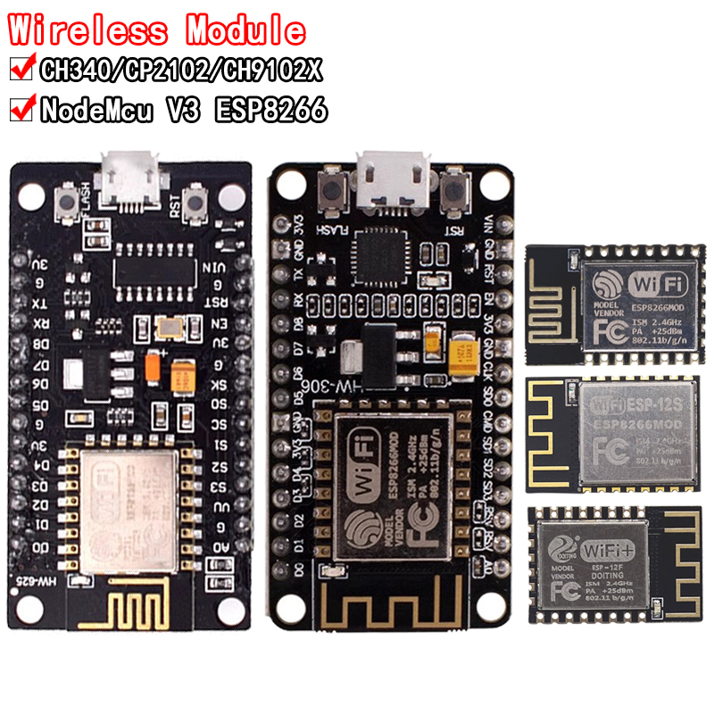 Esp8266 Nodemcu - 무선 모듈 CH340/CP2102/CH9102X NodeMcu V3 V2