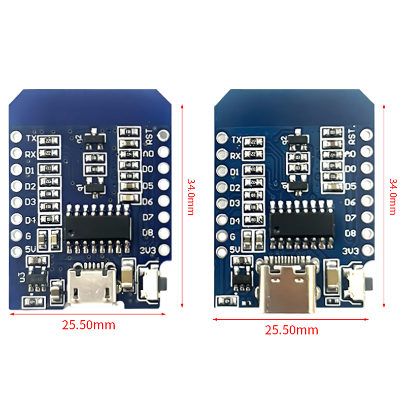 XCW WeMos D1 미니 TYPE-C/마이크로 US - Esp8266 Nodemcu 리뷰 및 가격